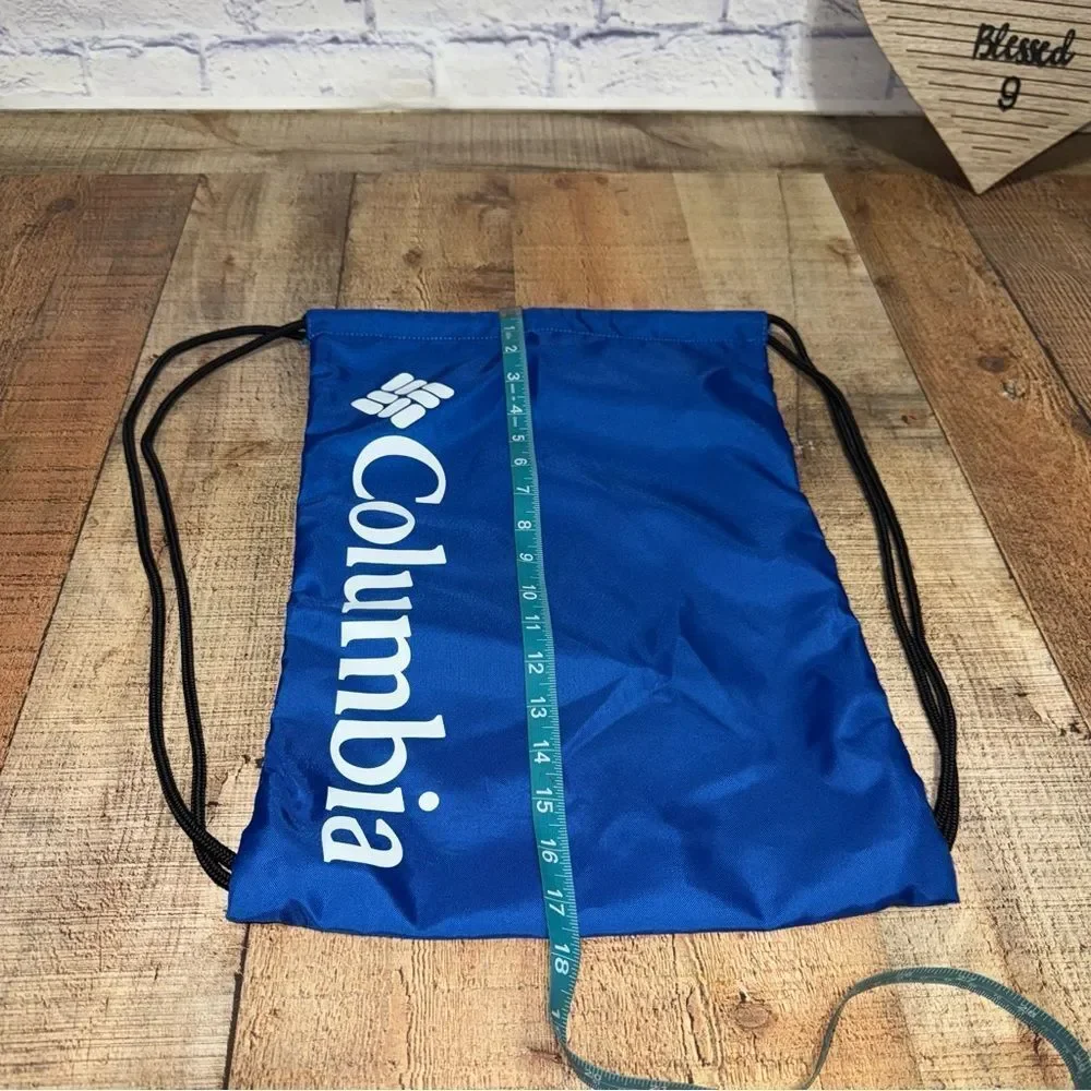 Columbia Drawstring Bag Blue Draw String Pack Brand new